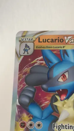 Pokemon TCG Lucario VSTAR SWSH214 Black Star Promo Card Jumbo - Image 2