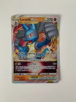 Pokemon TCG Lucario VSTAR SWSH214 Jumbo Card NM Holo Promo - Image 2