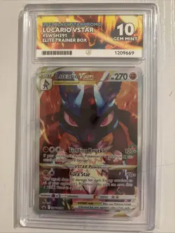 Pokemon TCG Lucario VSTAR SWSH291 Promo ACE 10 English - Image 1