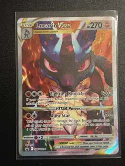Pokemon TCG Lucario VSTAR SWSH291 Holo Black Star Promo Crown Zenith NM - Image 1