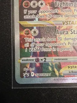 Pokemon TCG Lucario VSTAR SWSH291 Holo Black Star Promo Crown Zenith NM - Image 2