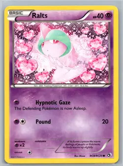 Ralts RC8/RC25 Holo C Legendary Treasures: Radiant Collection LP / MP Pokemon - Image 1