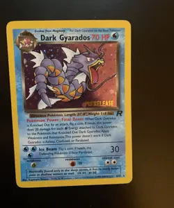 Wizards of the Coast Pokemon TCG Dark Gyarados 8/82 Team Rocket Holo Prerelease - Image 1