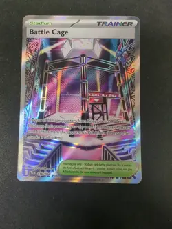 Battle Cage 116/094 Ultra Rare Phantasmal Flames Pokemon Holo Near Mint - Image 1