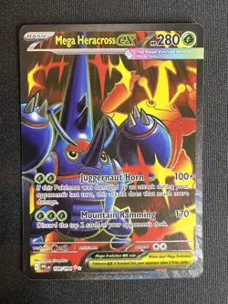 Mega Heracross ex 108/094 Pokemon Phantasmal Flames NM - Image 1