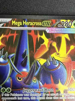 Mega Heracross ex 108/094 Pokemon Phantasmal Flames NM - Image 3