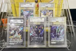 5 Graded Pokemon Slab Lot CGC AGS NXR Gem Mint Arceus Umbreon Aerodactyl - Image 1