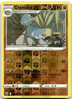 Cranidos 076/189 Reverse Holo Uncommon Astral Radiance Near Mint - Image 1