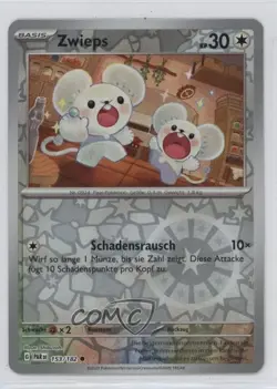Tandemaus German Reverse Foil Pokemon Scarlet & Violet Paradox Rift PAR #153 - Image 1