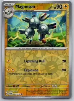 Magneton 064/198 Common Scarlet & Violet Pokemon Reverse Holo Near Mint - Image 1