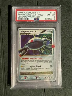 Magnezone LV.X HOLO LEGENDS AWAKENED D&P POKEMON PSA 8 - Image 1