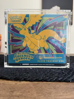 Ascended Heroes ETB Pokemon Center Exclusive New Sealed TCG With Acrylic Case - Image 1