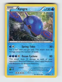 Kyogre (Cracked Ice Holo) 53/160 Holo Rare Deck Exclusives Pokemon Near Mint - Image 1