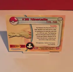 Topps Pokemon TCG Ninetales #38 TV Animation Edition Regular English - Image 2