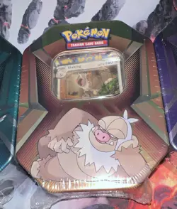 *SEALED* Pokemon TCG Triple Whammy Tin Darkrai Slaking Tyranitar 3 Tin Lot - Image 3