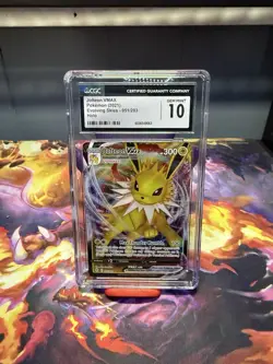 Pokemon Jolteon VMAX 051/203 Swsh07: Evolving Skies Holo CGC 10 - Image 1