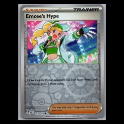 Destined Rivals - Emcee's Hype - 163/182 - Reverse Holo - TCG Pokemon Card - Image 1