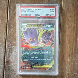 Pokemon TCG Mega Gengar EX 056/094 Fates Collide Ultra Rare Holo ENG PSA 9 - Image 1