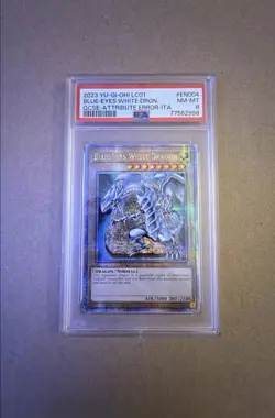 YuGiOh Blue Eyes White Dragon 25th Quarter Century Rare LC01-EN004 PSA 8 - Image 1