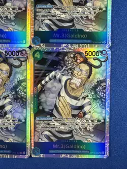 One Piece - 4x Playset Mr.3(Galdino) (056) OP16-056 The Time of Battle Foil NM - Image 2