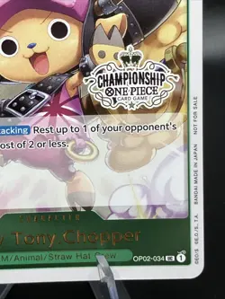 Tony Tony Chopper Store Championship Participation OP02-034 - One Piece - Image 5