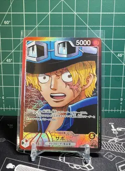 One Piece TCG: OP13-004 L⭐ Sabo Carrying On His Will AAL JPN NM Foil - Image 1