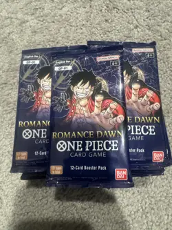 One Piece OP-01 Romance Dawn Booster Pack Blue Bottom x1 -From Fresh booster box - Image 3