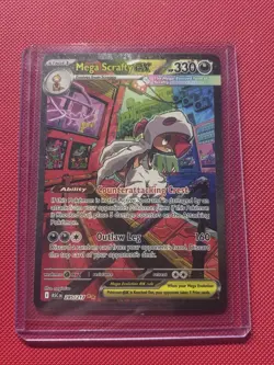 Pokemon TCG Ascended Heroes Mega Scrafty ex Special Illustration Rare #285/217 - Image 1