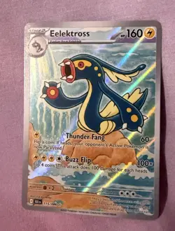 Pokemon TCG Black Bolt Eelektross Illustration Rare Card 115/086 MINT - Image 1