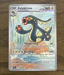 Pokemon TCG Black Bolt Eelektross Illustration Rare Card 115/086 - Image 1
