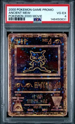 2000 Pokemon Game Movie Ancient Mew Pokemon 2000 Movie PSA 4 - Image 1