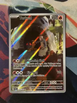 Torkoal 172/167 Illustration Rare Twilight Masquerade TCG Pokemon Card NM - Image 1