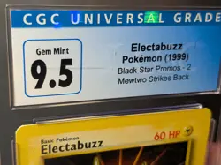 Pokemon CGC 9.5 Electabuzz #2 (WB Movie Stamp) - Black Star Promos - Image 4