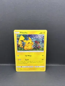 Pokemon Pikachu TCG SM86 Cosmo Holo Black Star Promo Card - Image 1