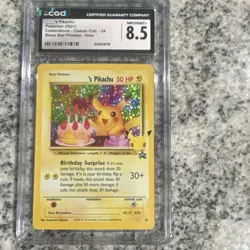Birthday Pikachu! 2021 _____'s Pikachu 24/53 Celebrations Classic Holo CGC 8.5 - Image 1