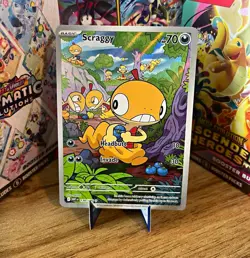 Pokemon Scraggy 138/086 Sv: White Flare Illustration Rare Holo Eng 70HP - Image 1