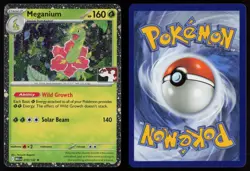 Pokemon TCG Meganium 010/132 Prize Pack Series 9 Cosmo Holo Pack Fresh - NM - Image 3