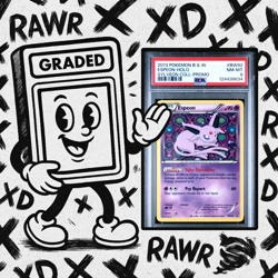 2013 POKEMON BW PROMO SYLVEON COLLECTION #BW92 ESPEON-HOLO PSA 8 Graded Card - Image 1