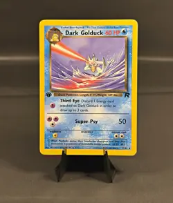1999 Pokemon Dark Golduck 37/82 Team Rocket 1st Edition Uncommon Non Holo - Image 1