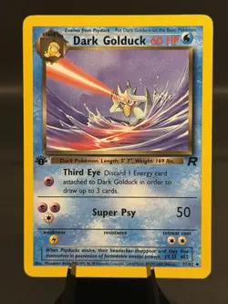 1999 Pokemon Dark Golduck 37/82 Team Rocket 1st Edition Uncommon Non Holo - Image 2