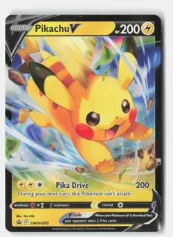 Pikachu V SWSH285 Holo Promo Sword & Shield Promo Pokemon Near Mint - Image 1