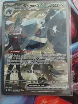 Pokemon TCG Steven's Metagross ex 289/217 Ascended Heroes SIR - Image 1