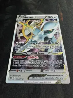 Arceus VSTAR - 123/172 - Pokemon Brilliant Stars Sword Shield METAL Card NM - Image 2