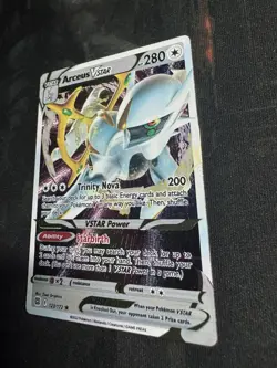 Arceus VSTAR - 123/172 - Pokemon Brilliant Stars Sword Shield METAL Card NM - Image 3