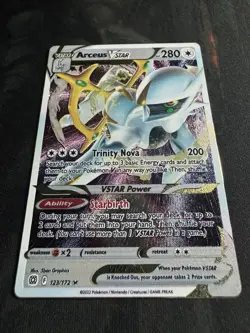 Arceus VSTAR - 123/172 - Pokemon Brilliant Stars Sword Shield METAL Card NM - Image 5