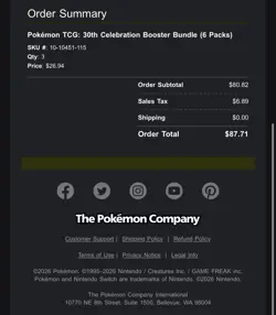 PRESALE Pokemon TCG 30th Anniversary Booster Bundle - Confirmed Preorder - Image 2