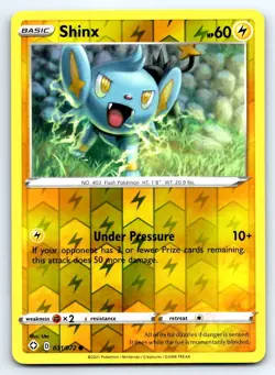 Pokemon Shinx Shining Fates SHF COMMON REVERSE HOLO 031/072 Uta NM - Image 1