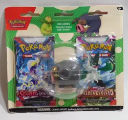2023 Pokemon Back To School Eraser Blister - Lechonk 2 Sealed Booster Packs - Image 1