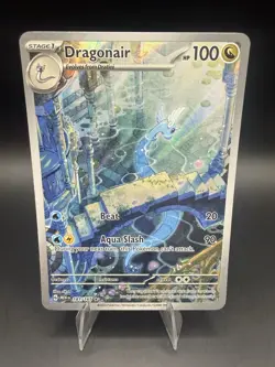 Dragonair 181/165 Illustration Rare Holo SV: Scarlet & Violet 151 Pokemon Card - Image 1