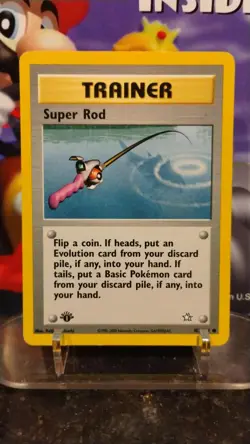 SUPER ROD Neo Genesis POKEMON 1st Ed. Non-Holo TRAINER 2000 Trading Card 103/111 - Image 1
